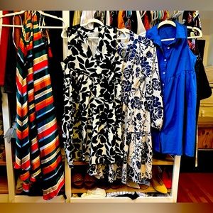 Lot of breezy light summer dresses